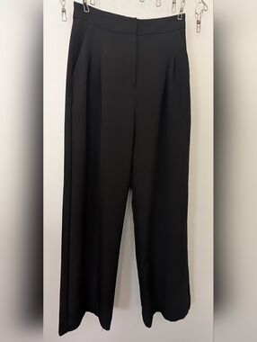 Express Super High Rise Wide Leg Pants - Black - Size 00R